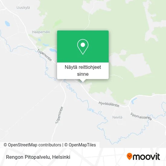 Rengon Pitopalvelu kartta