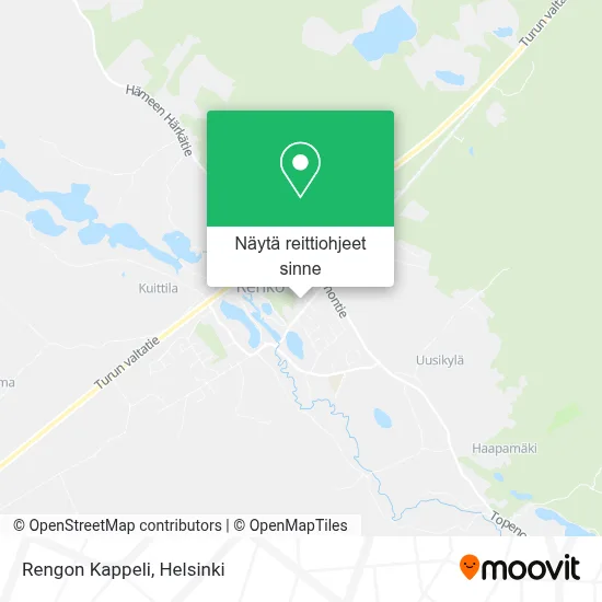 Rengon Kappeli kartta