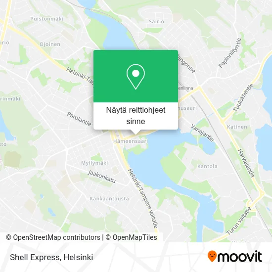 Shell Express kartta