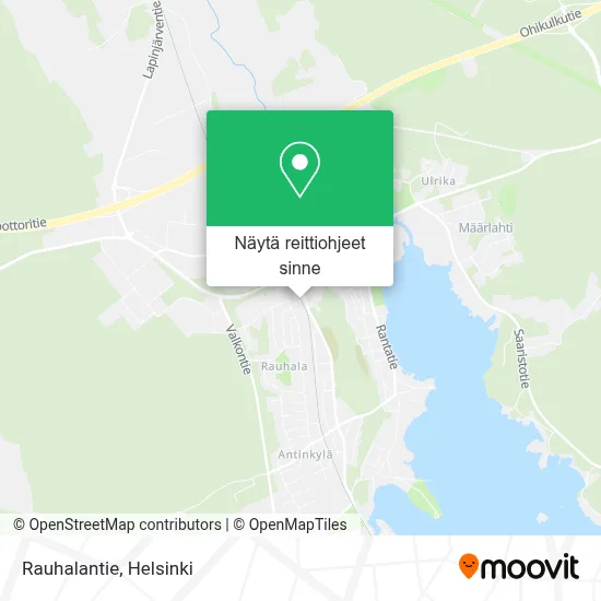 Rauhalantie kartta