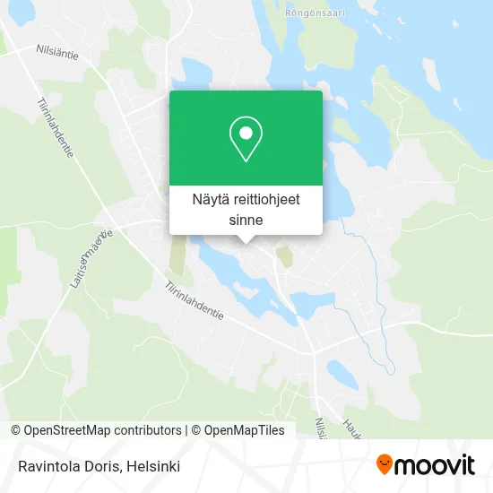 Ravintola Doris kartta