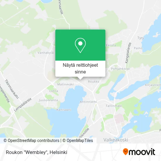 Roukon "Wembley" kartta