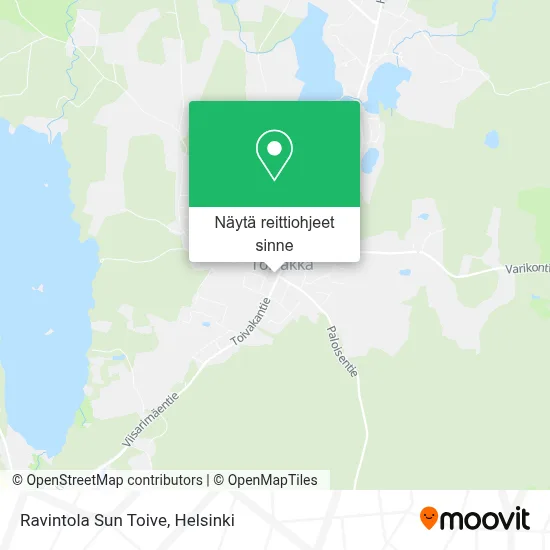 Ravintola Sun Toive kartta