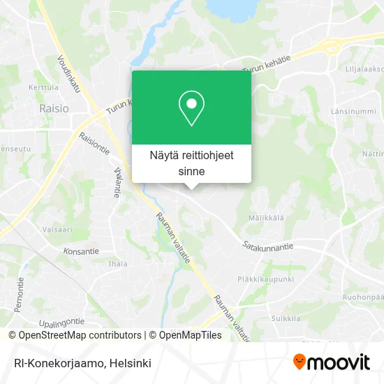 Rl-Konekorjaamo kartta