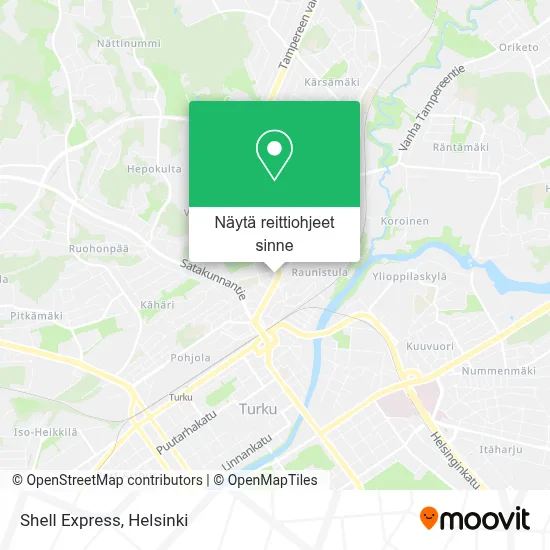 Shell Express kartta