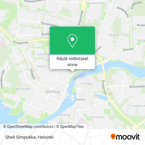 Shell Simpukka kartta