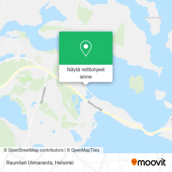 Raunilan Uimaranta kartta