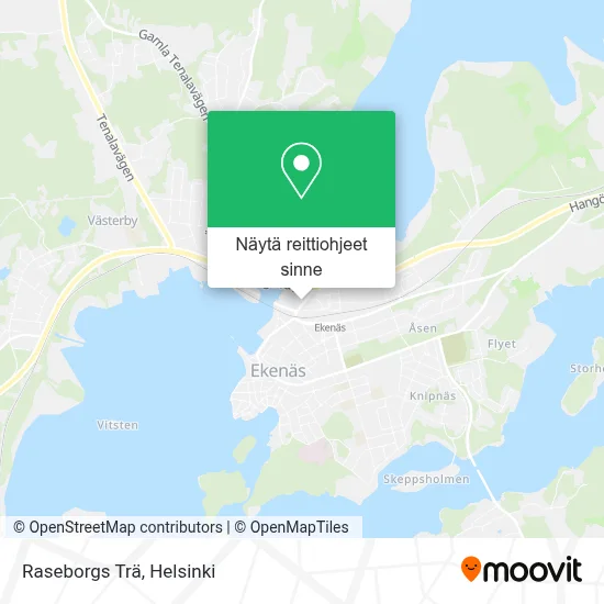 Raseborgs Trä kartta