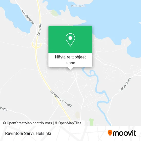Ravintola Sarvi kartta