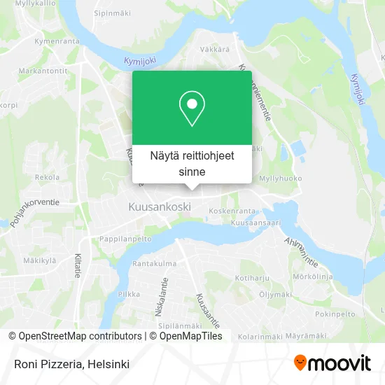 Roni Pizzeria kartta