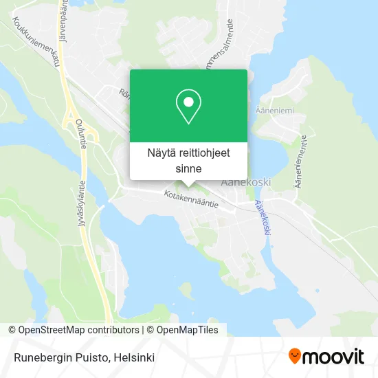 Runebergin Puisto kartta