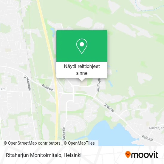 Ritaharjun Monitoimitalo kartta