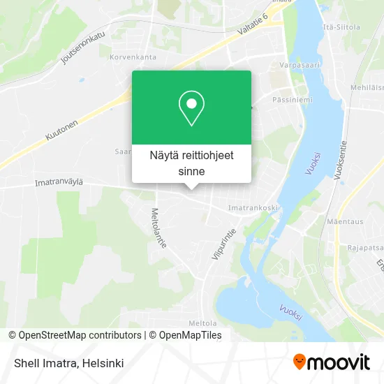 Shell Imatra kartta