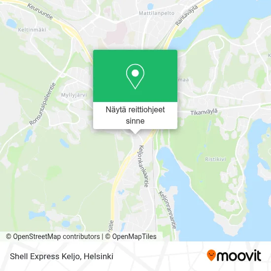 Shell Express Keljo kartta