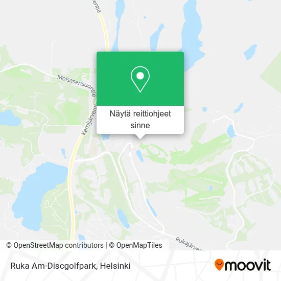 Ruka Am-Discgolfpark kartta