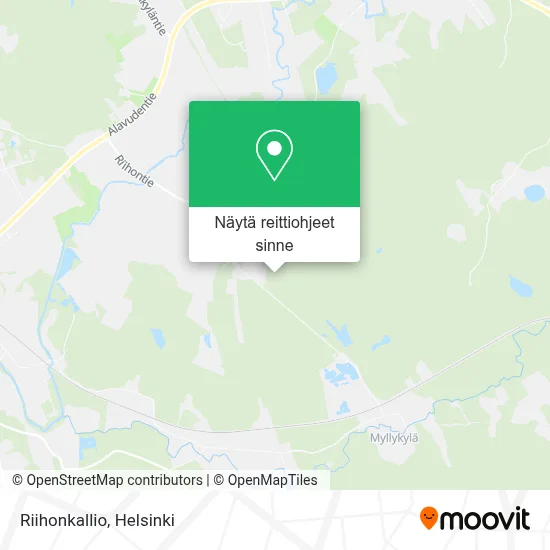 Riihonkallio kartta