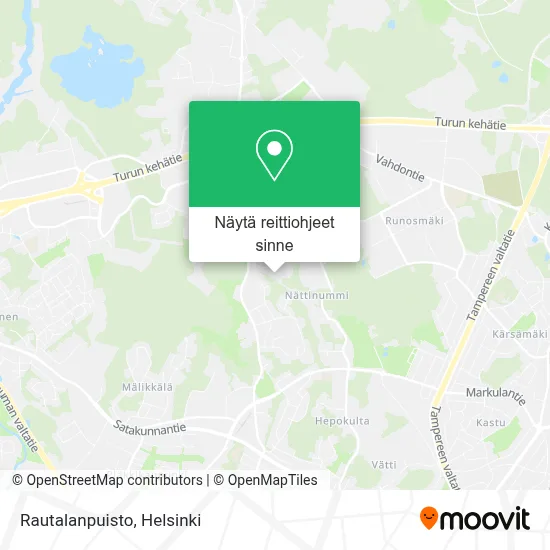 Rautalanpuisto kartta