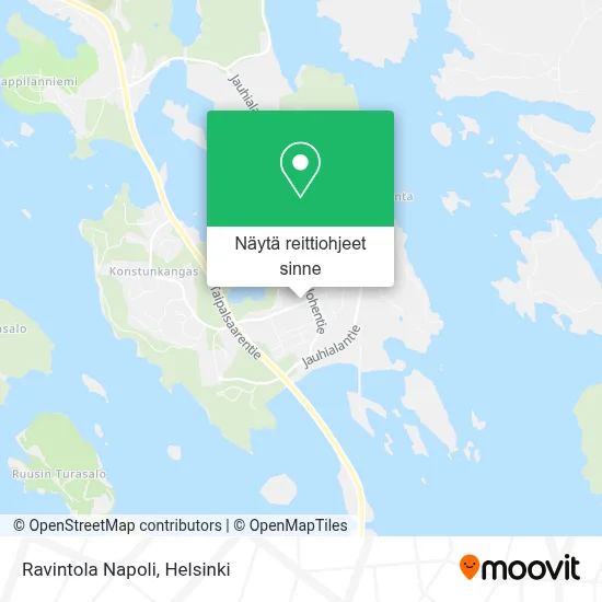 Ravintola Napoli kartta