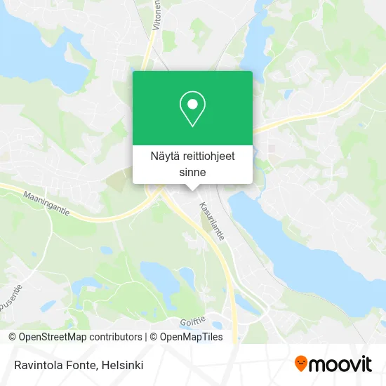 Ravintola Fonte kartta