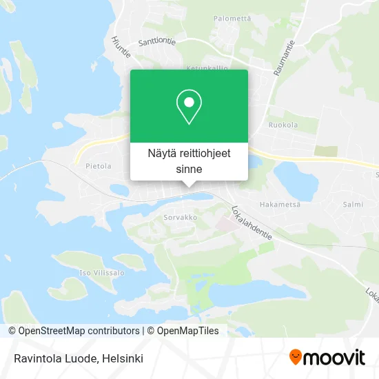 Ravintola Luode kartta