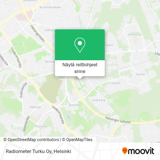 Radiometer Turku Oy kartta