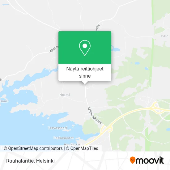 Rauhalantie kartta