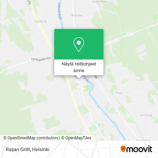 Raijan Grilli kartta