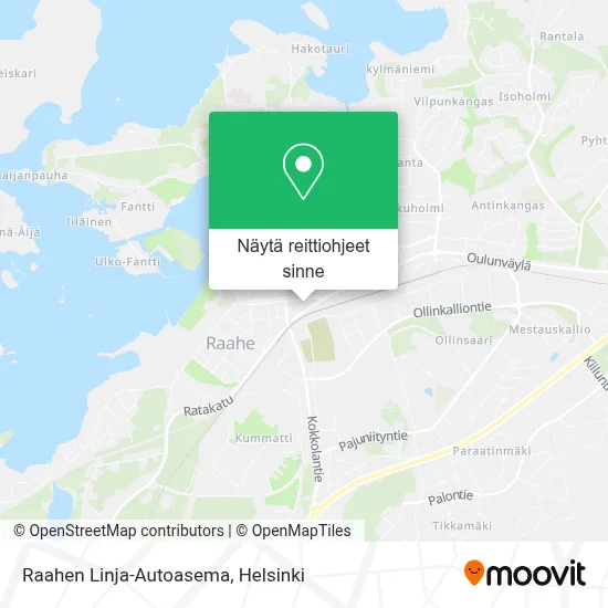 Raahen Linja-Autoasema kartta