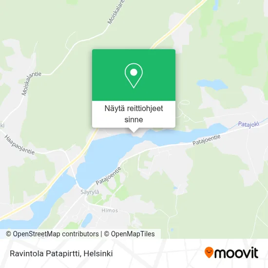 Ravintola Patapirtti kartta