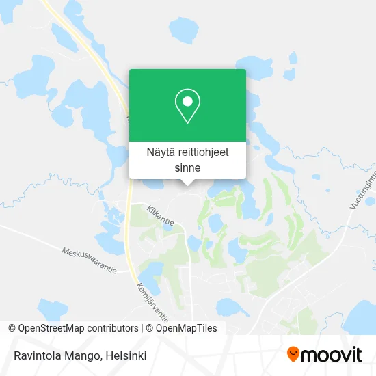 Ravintola Mango kartta