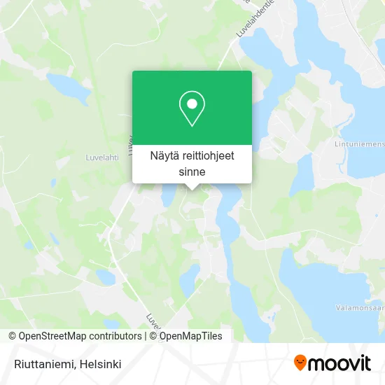Riuttaniemi kartta