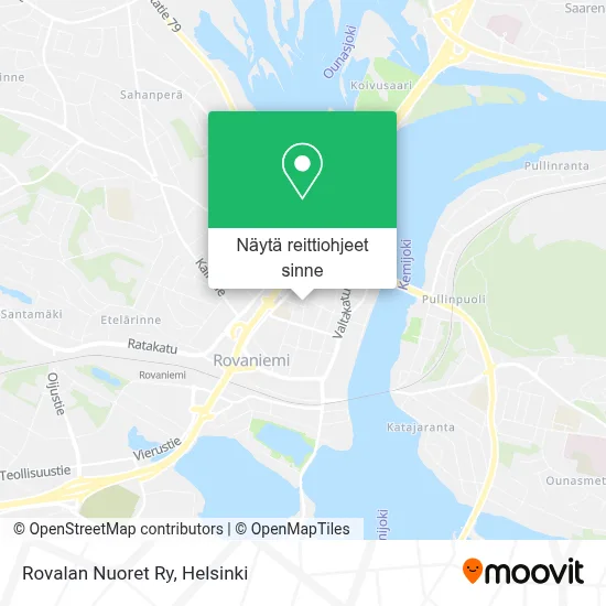 Rovalan Nuoret Ry kartta