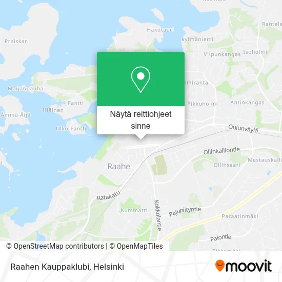 Raahen Kauppaklubi kartta