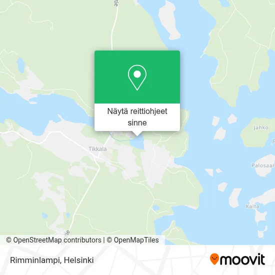Rimminlampi kartta