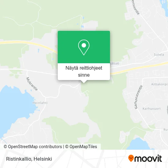 Ristinkallio kartta