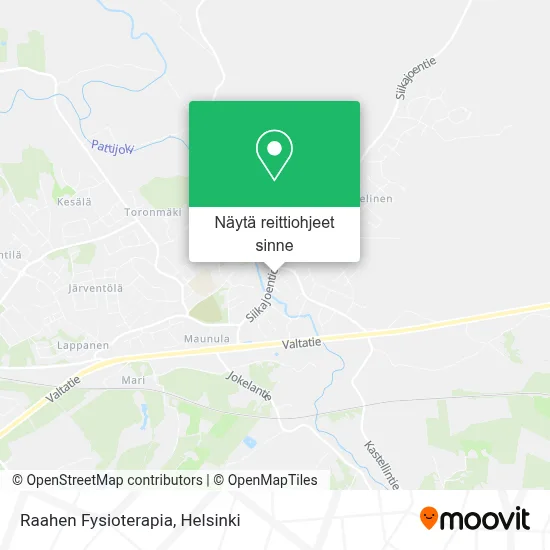 Raahen Fysioterapia kartta