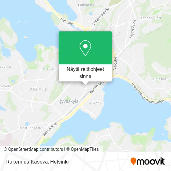 Rakennus-Kaseva kartta