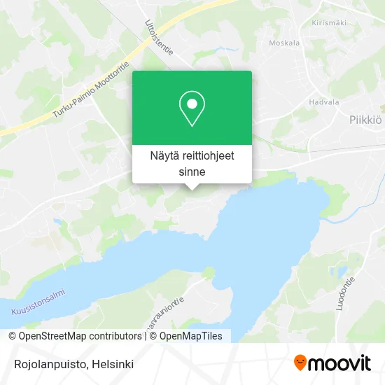 Rojolanpuisto kartta