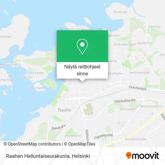 Raahen Helluntaiseurakunta kartta