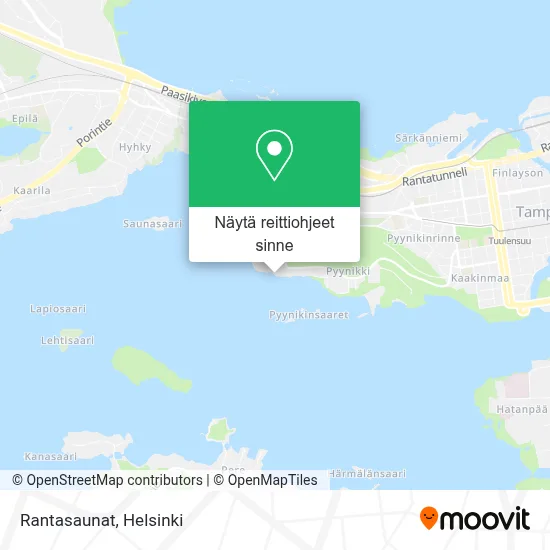 Rantasaunat kartta