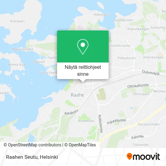 Raahen Seutu kartta