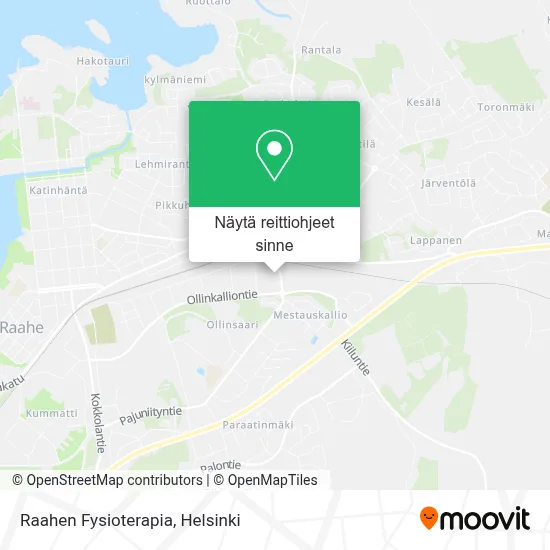 Raahen Fysioterapia kartta