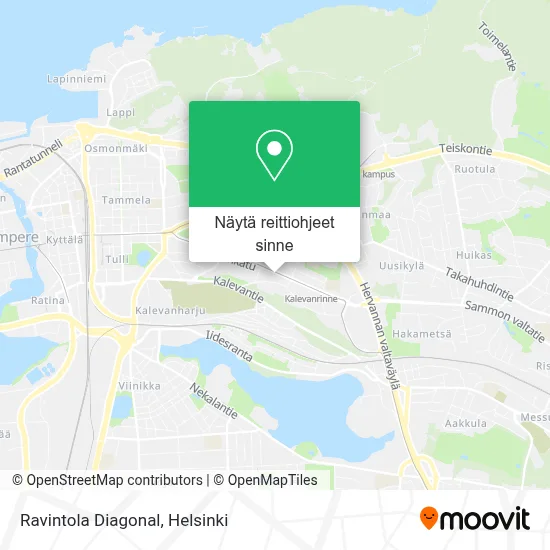 Ravintola Diagonal kartta