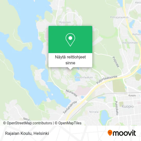 Rajalan Koulu kartta