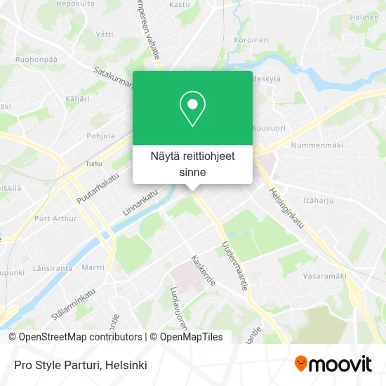 Pro Style Parturi kartta