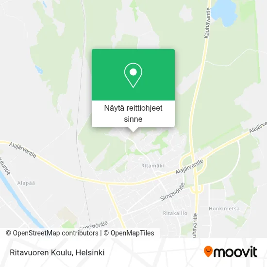 Ritavuoren Koulu kartta