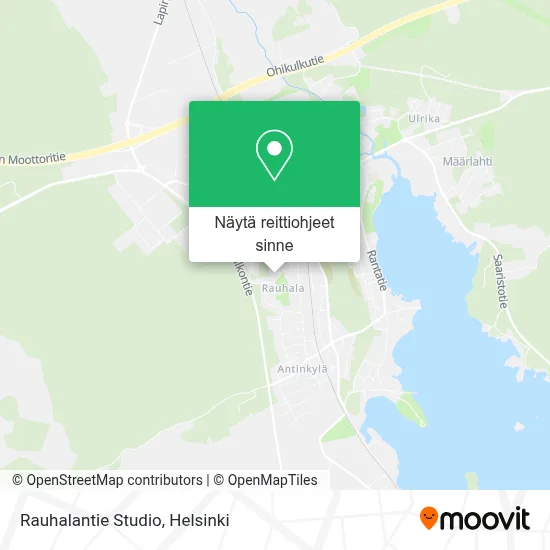Rauhalantie Studio kartta