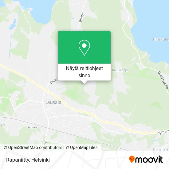Rapaniitty kartta