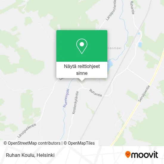 Ruhan Koulu kartta