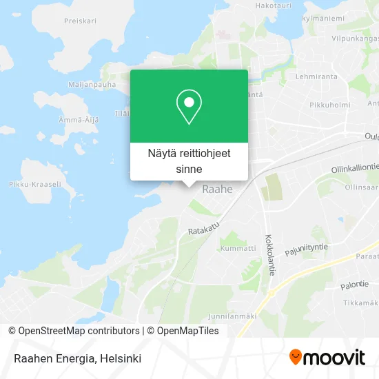 Raahen Energia kartta